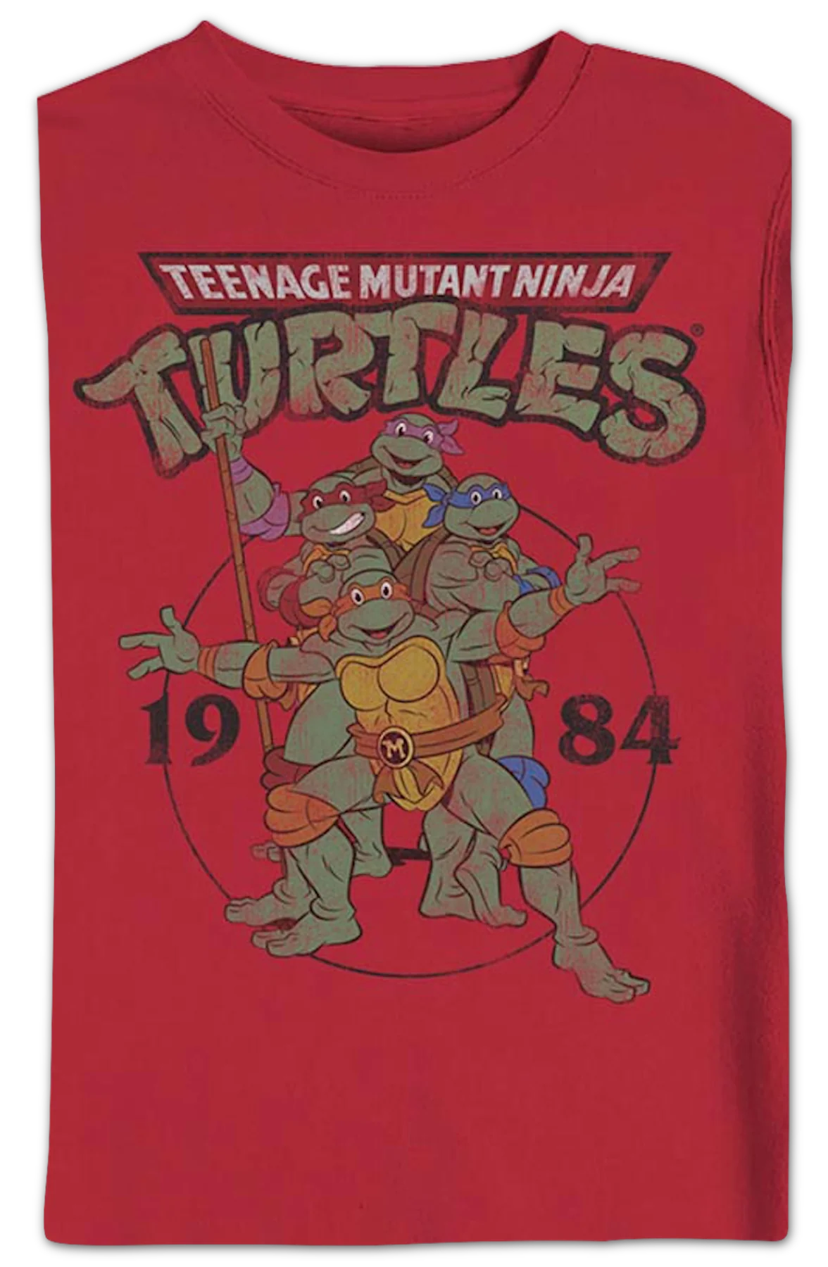 Red 1984 Teenage Mutant Ninja Turtles Sweatshirt - Image 2