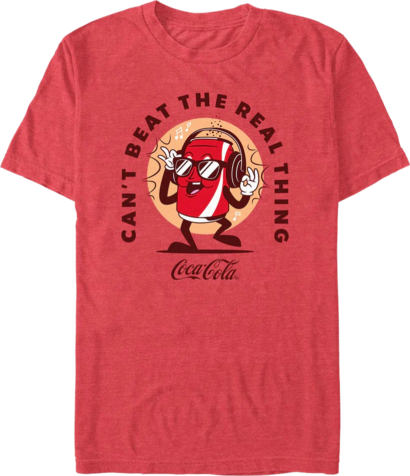 Red Can't Beat The Real Thing Coca-Cola T-Shirt