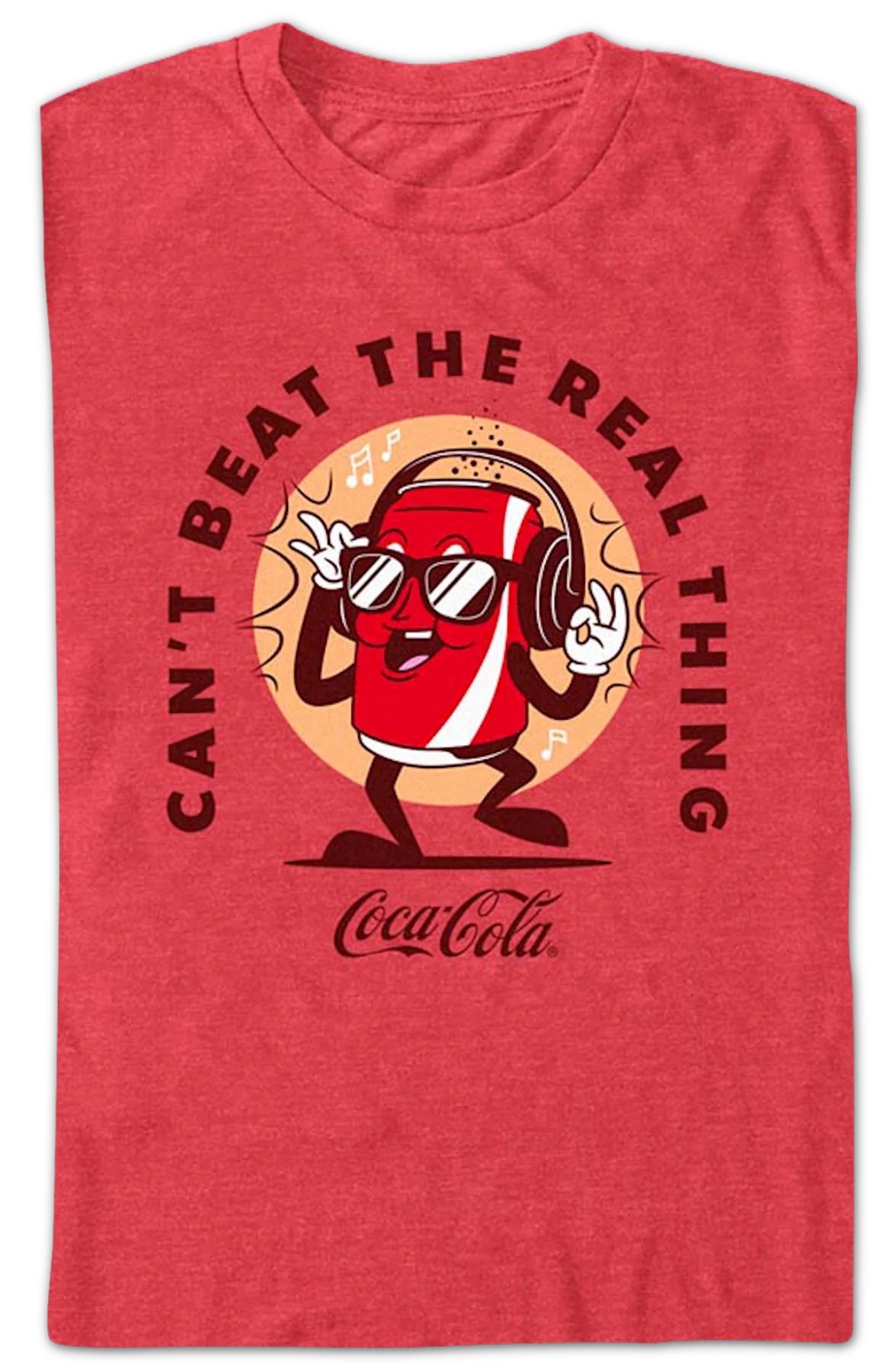 Red Can't Beat The Real Thing Coca-Cola T-Shirt - Image 2