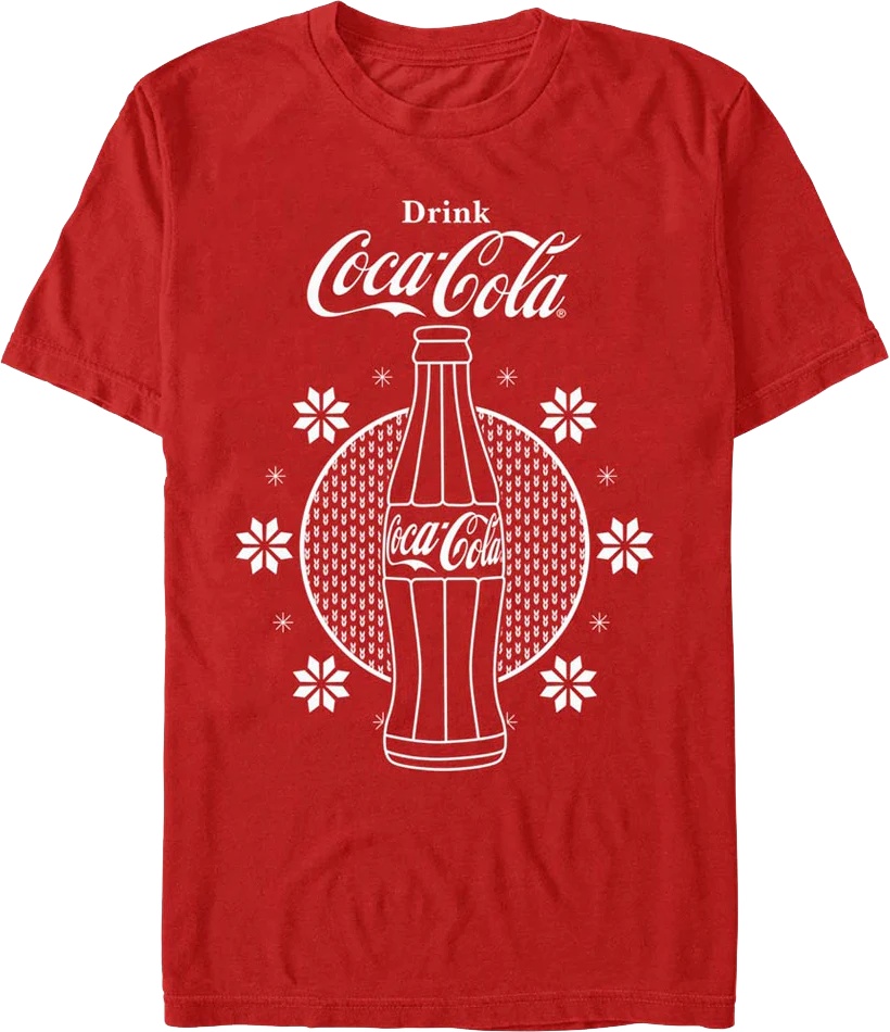 Red Christmas Bottle Coca-Cola T-Shirt