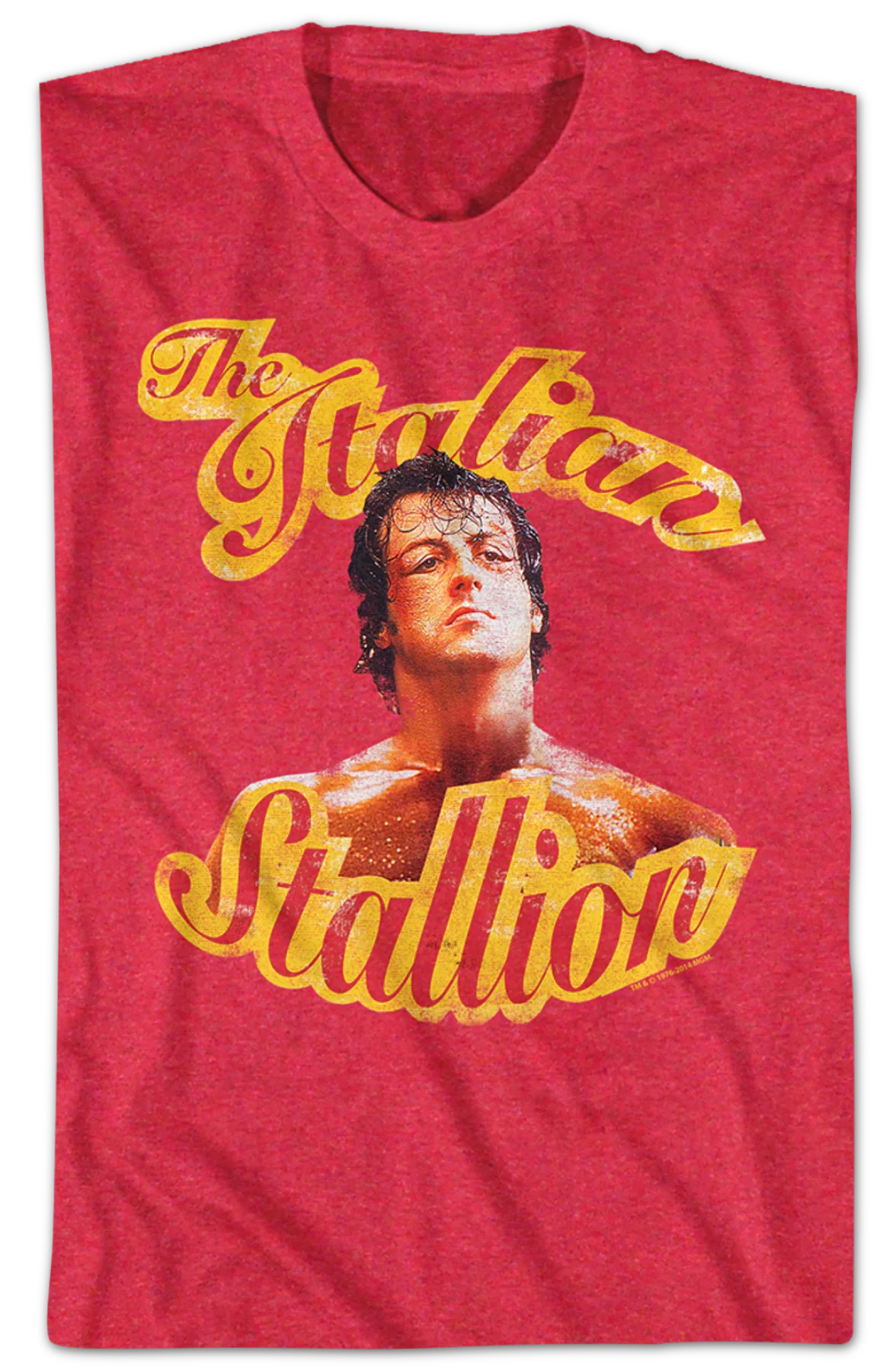 Red Italian Stallion Rocky T-Shirt - Image 2