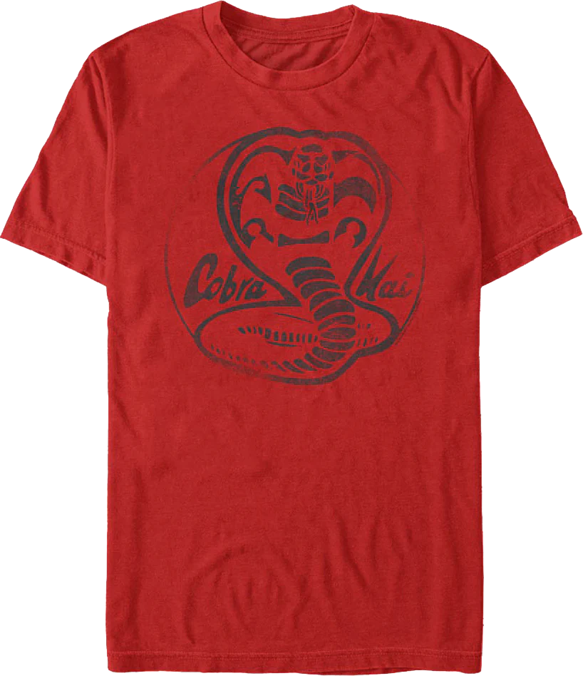 Red Logo Cobra Kai T-Shirt