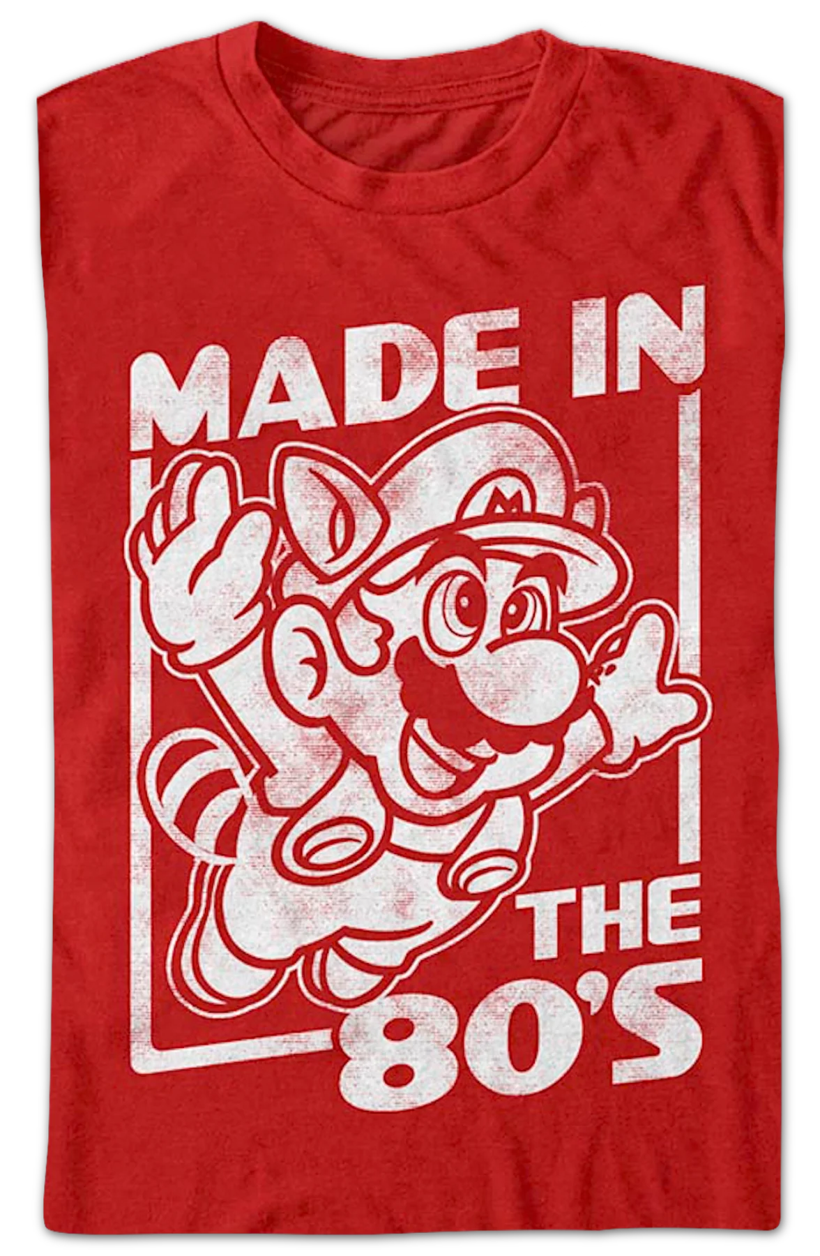Red Made In The 80's Super Mario Bros. 3 T-Shirt - Image 2