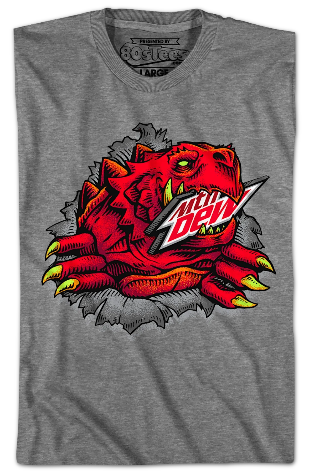 Red Ripper Mountain Dew T-Shirt - Image 2