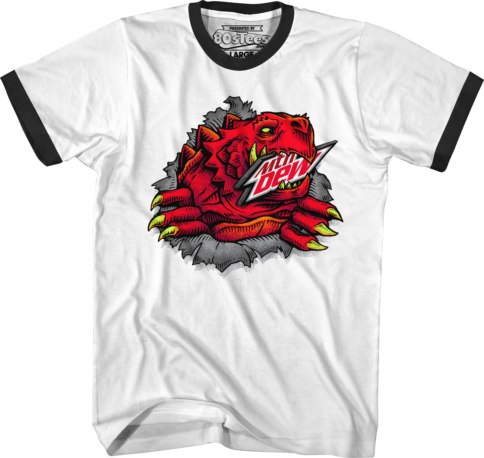 Red Ripper Mountain Dew T-Shirt - Image 5