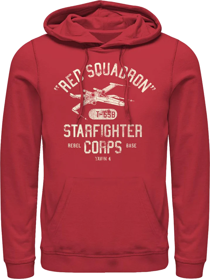 Red Squadron Starfighter Corps Star Wars Hoodie