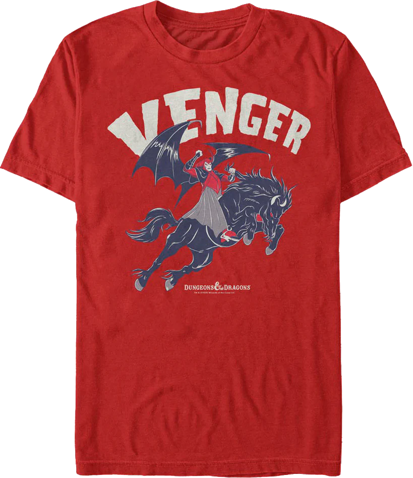 Red Venger Dungeons & Dragons T-Shirt