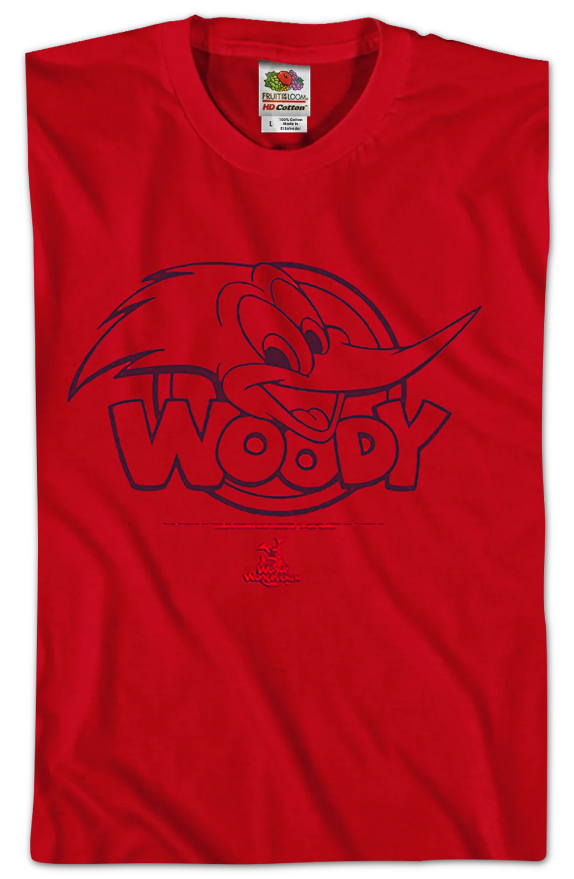 Red Woody Woodpecker T-Shirt - Image 2