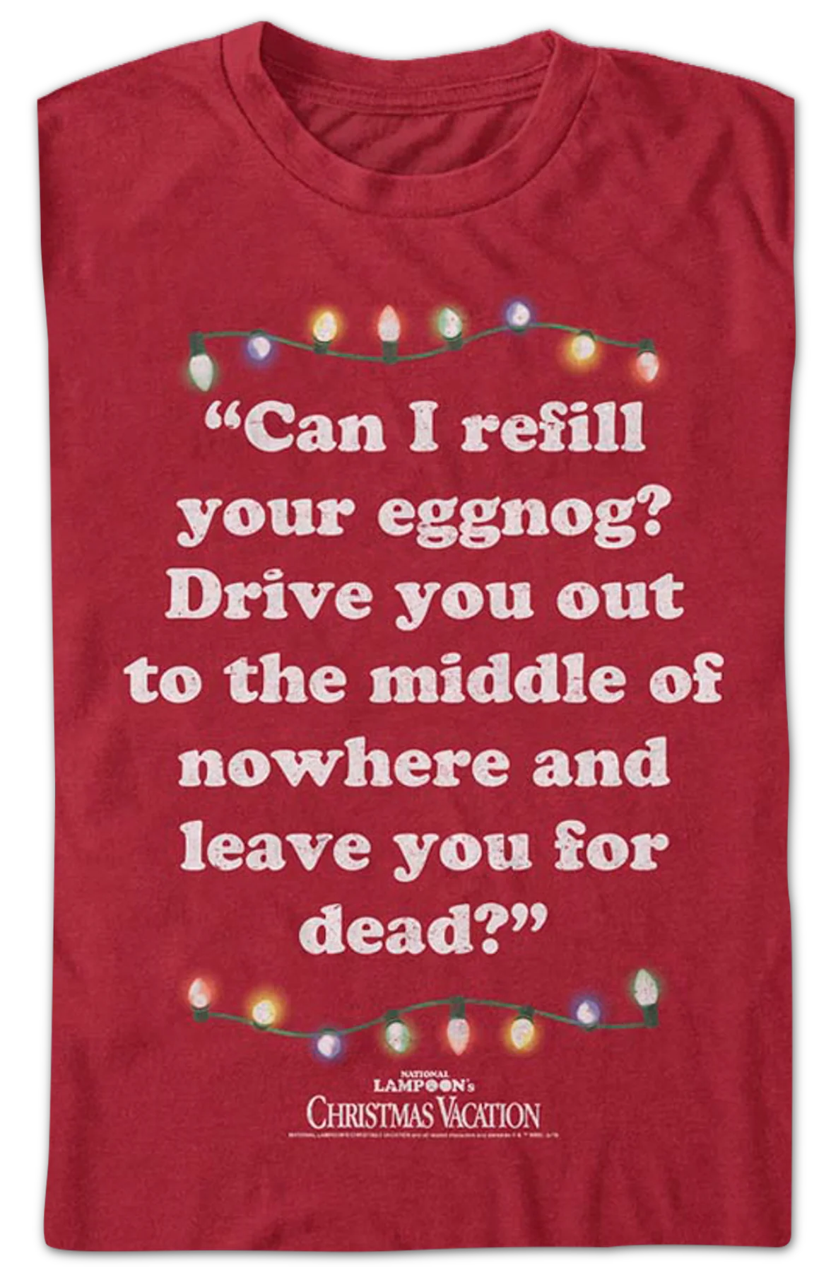 Refill Your Eggnog Christmas Vacation T-Shirt - Image 2