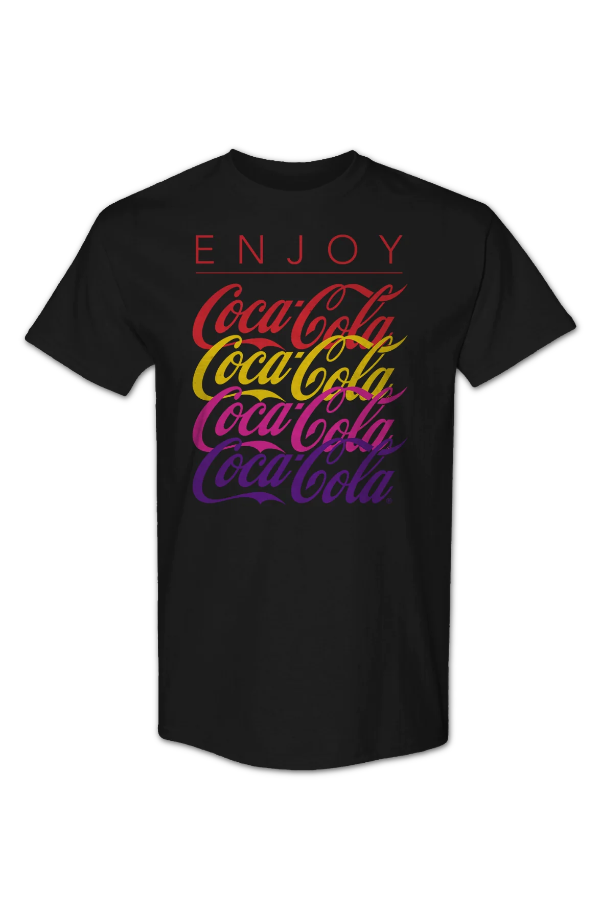 Repeating Logo Enjoy Coca-Cola T-Shirt - Image 2