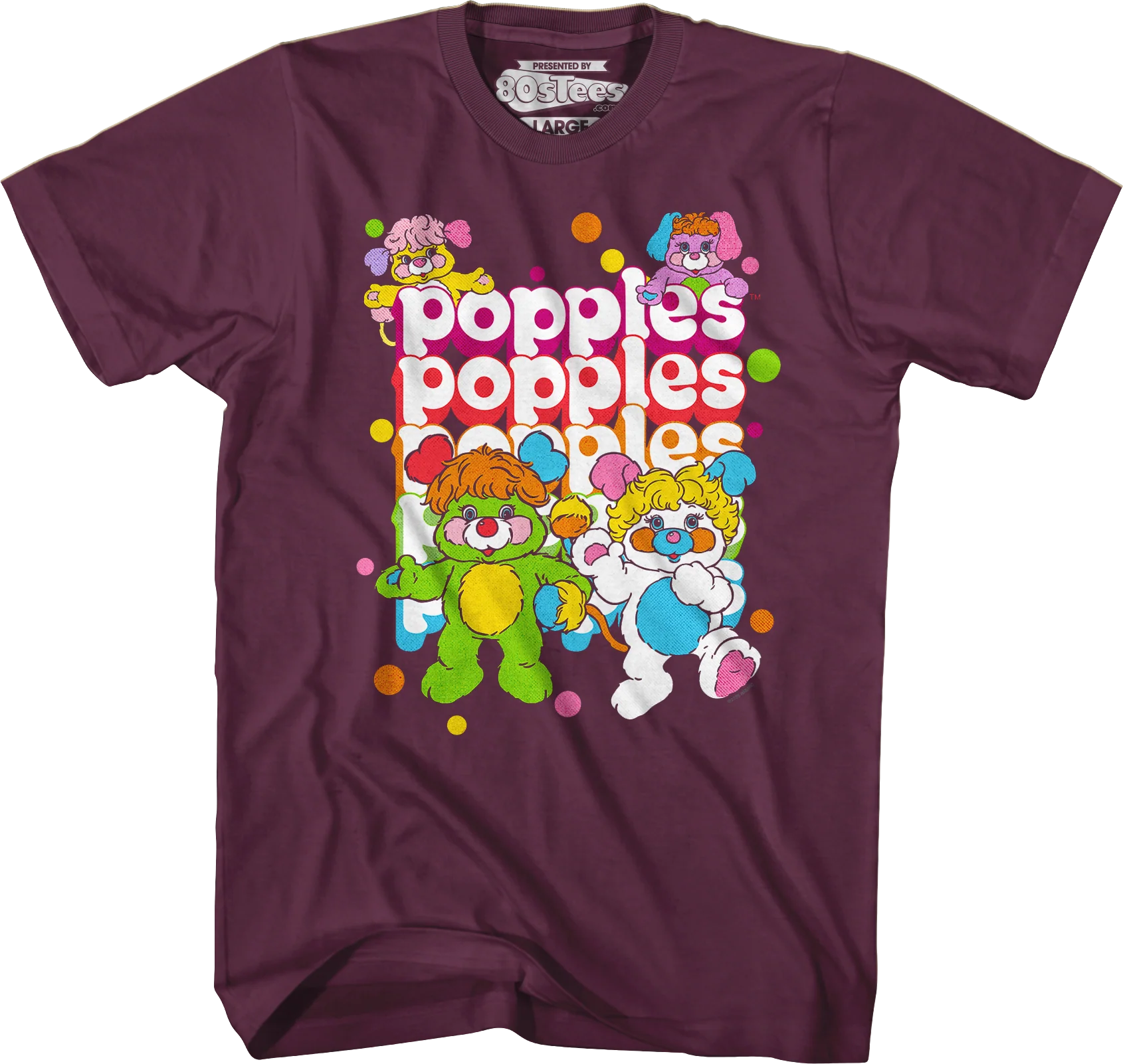 Repeating Logo Popples T-Shirt - Image 4