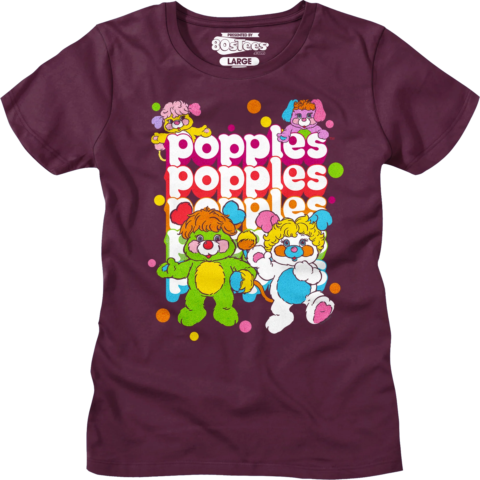 Repeating Logo Popples T-Shirt - Image 6