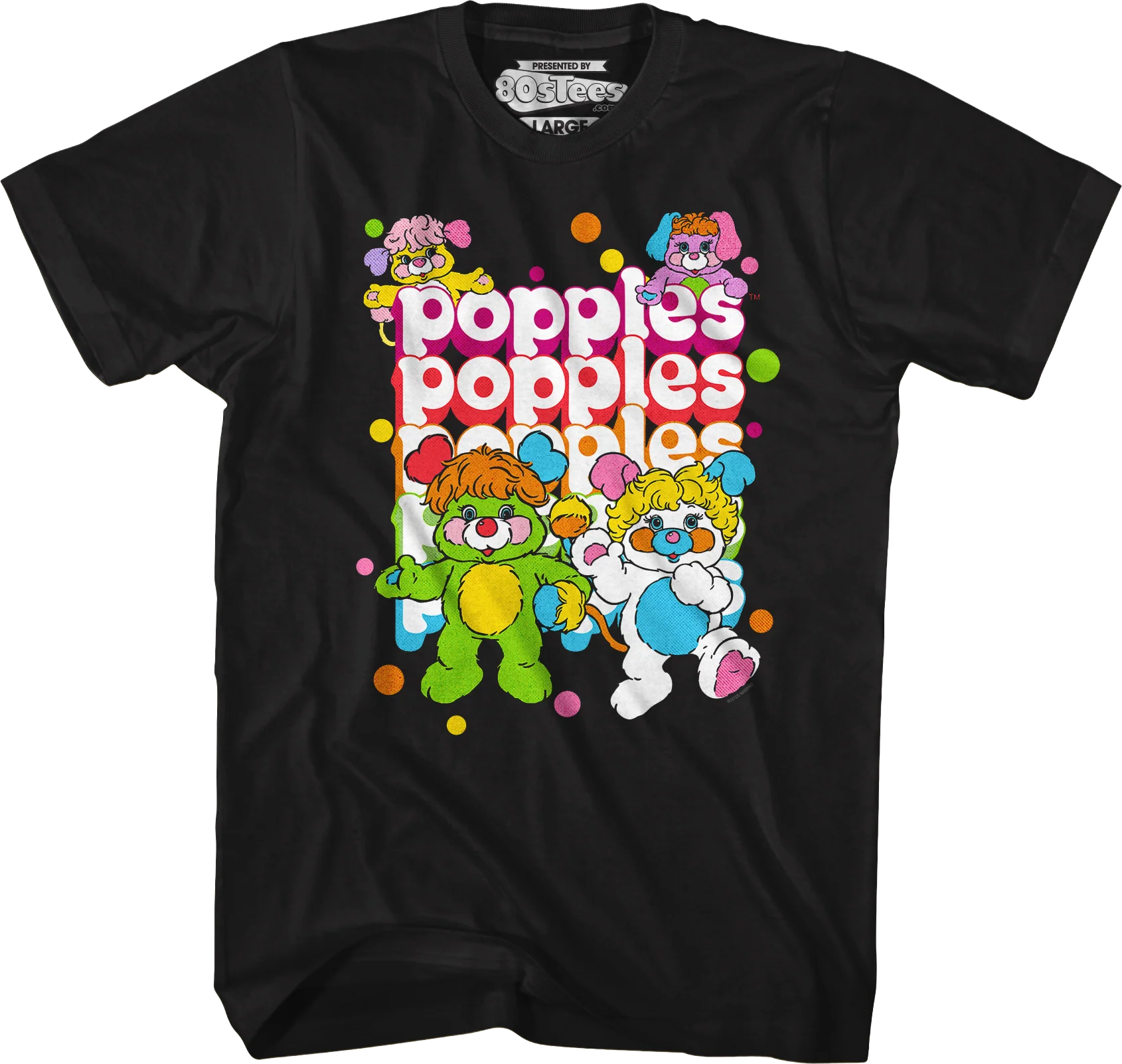 Repeating Logo Popples T-Shirt - Image 8
