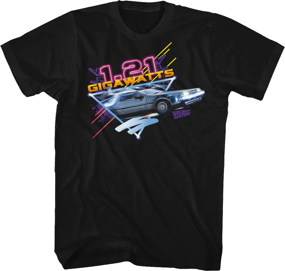 Retro 1.21 Gigawatts Back To The Future T-Shirt