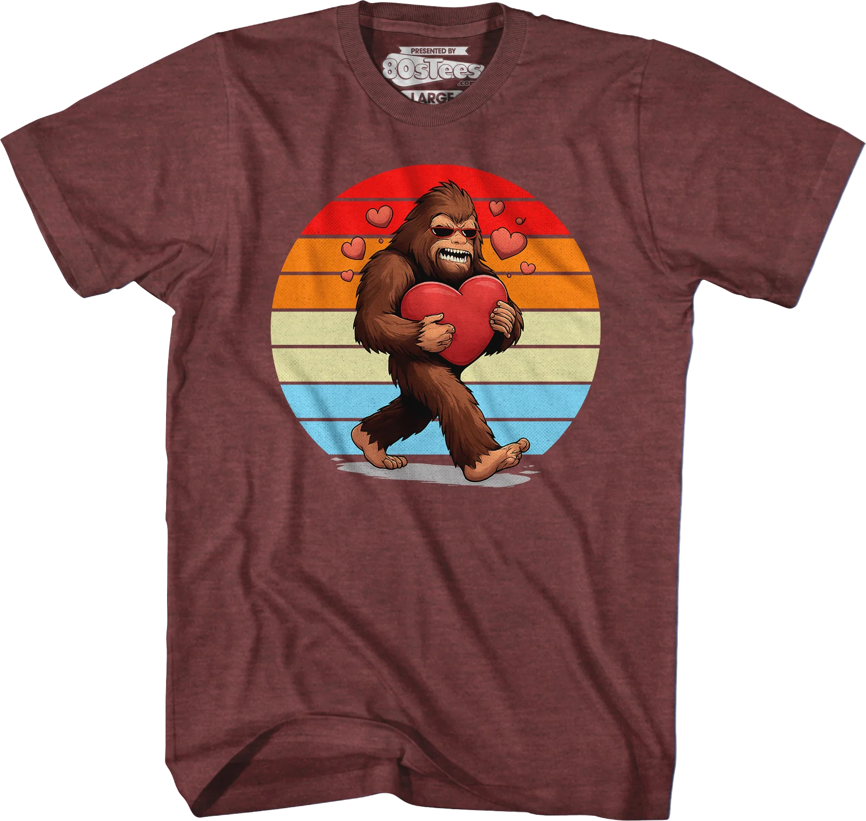 Retro Bigfoot Love T-Shirt - Image 5
