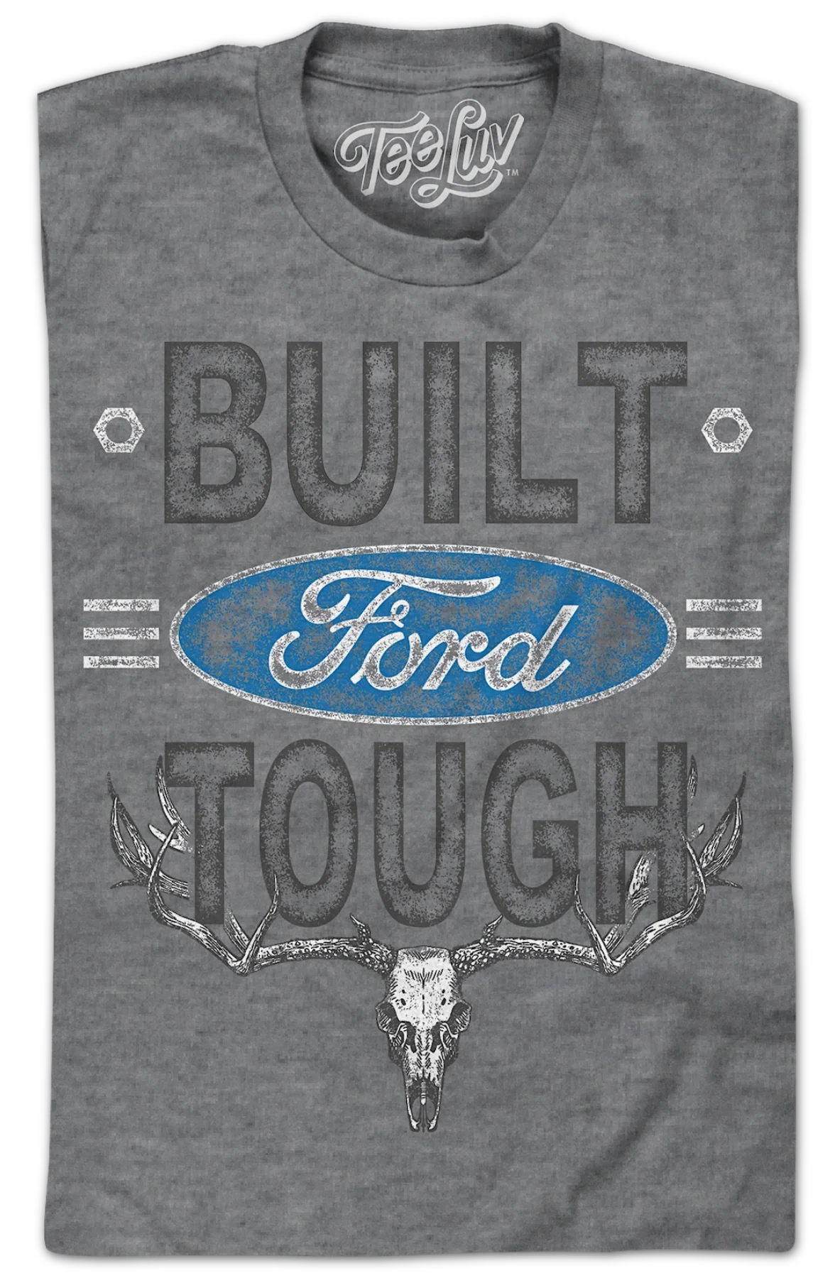 Retro Built Ford Tough T-Shirt - Image 2