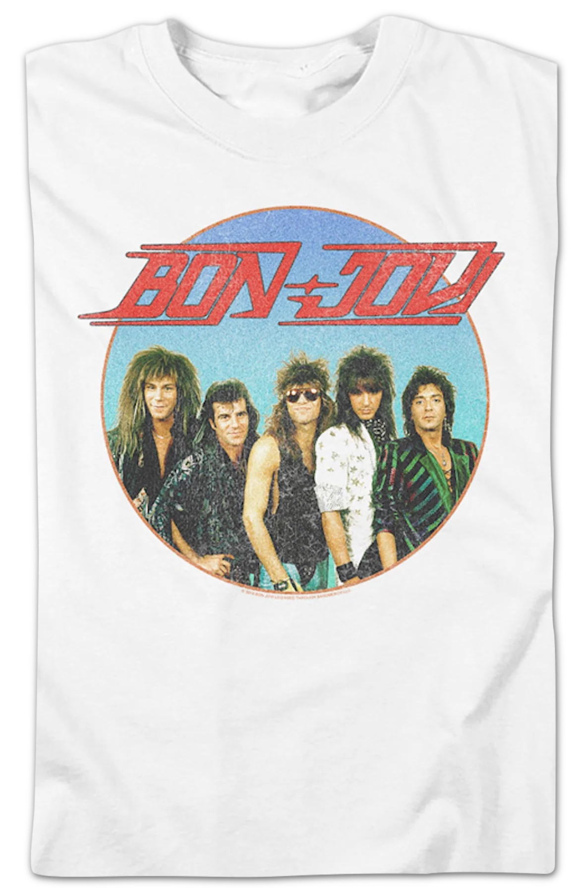 Retro Circle Bon Jovi T-Shirt - Image 2