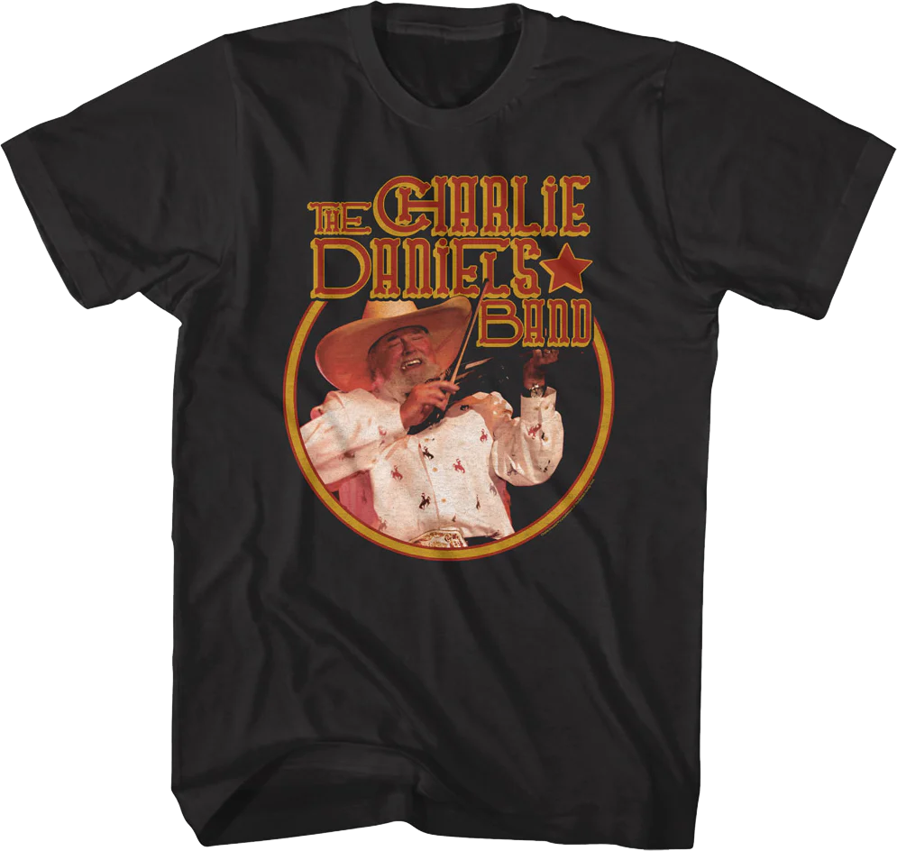 Retro Circle Charlie Daniels Band T-Shirt