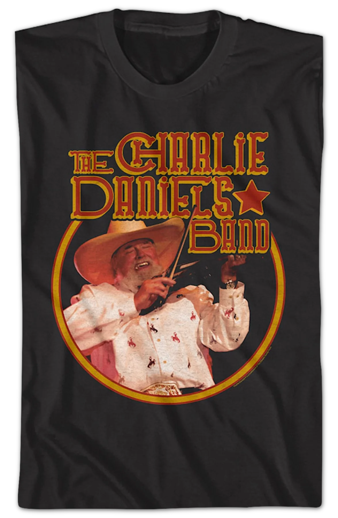Retro Circle Charlie Daniels Band T-Shirt - Image 2