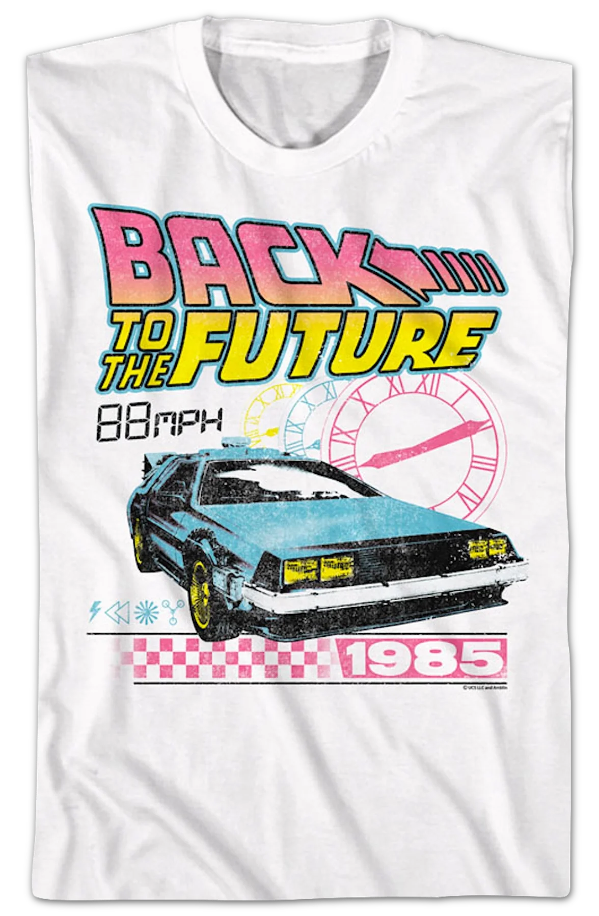 Retro Clocks Back To The Future T-Shirt - Image 2