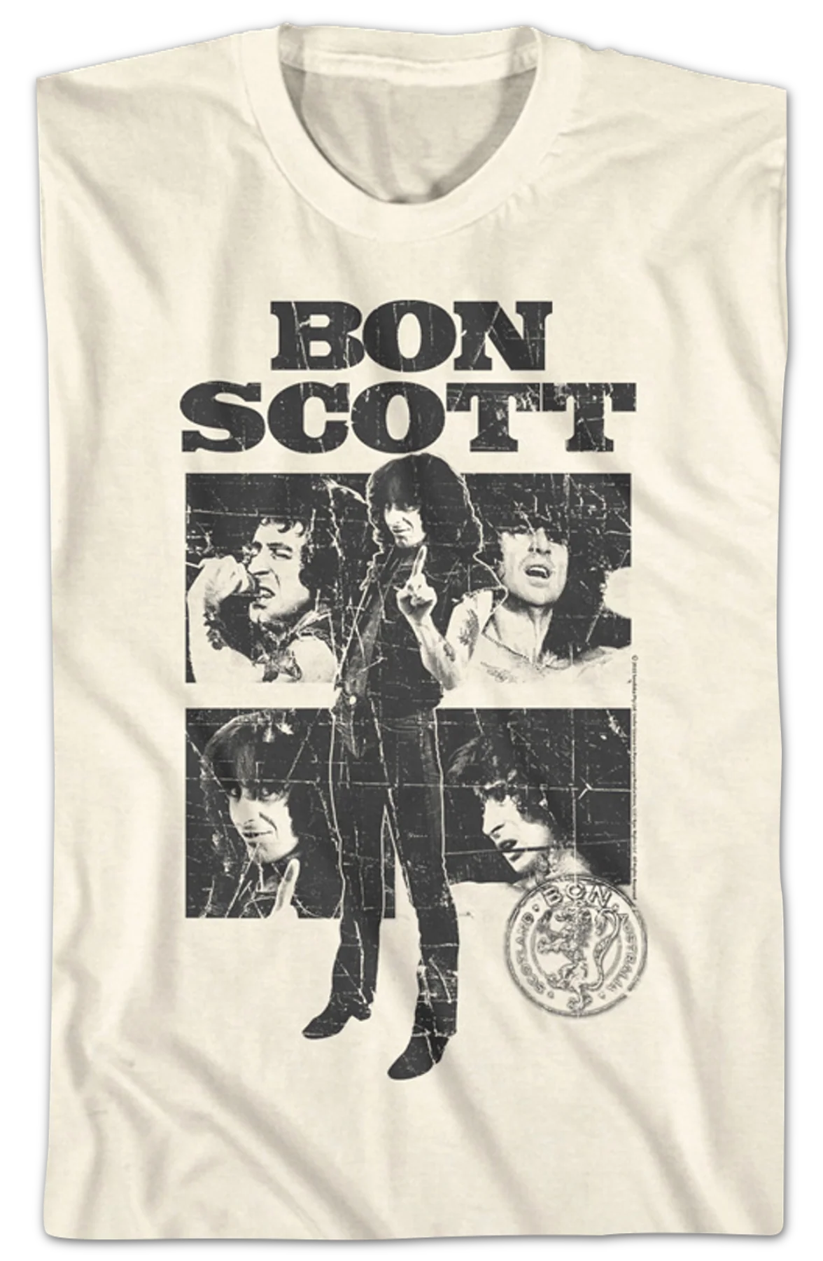 Retro Collage Bon Scott T-Shirt - Image 2