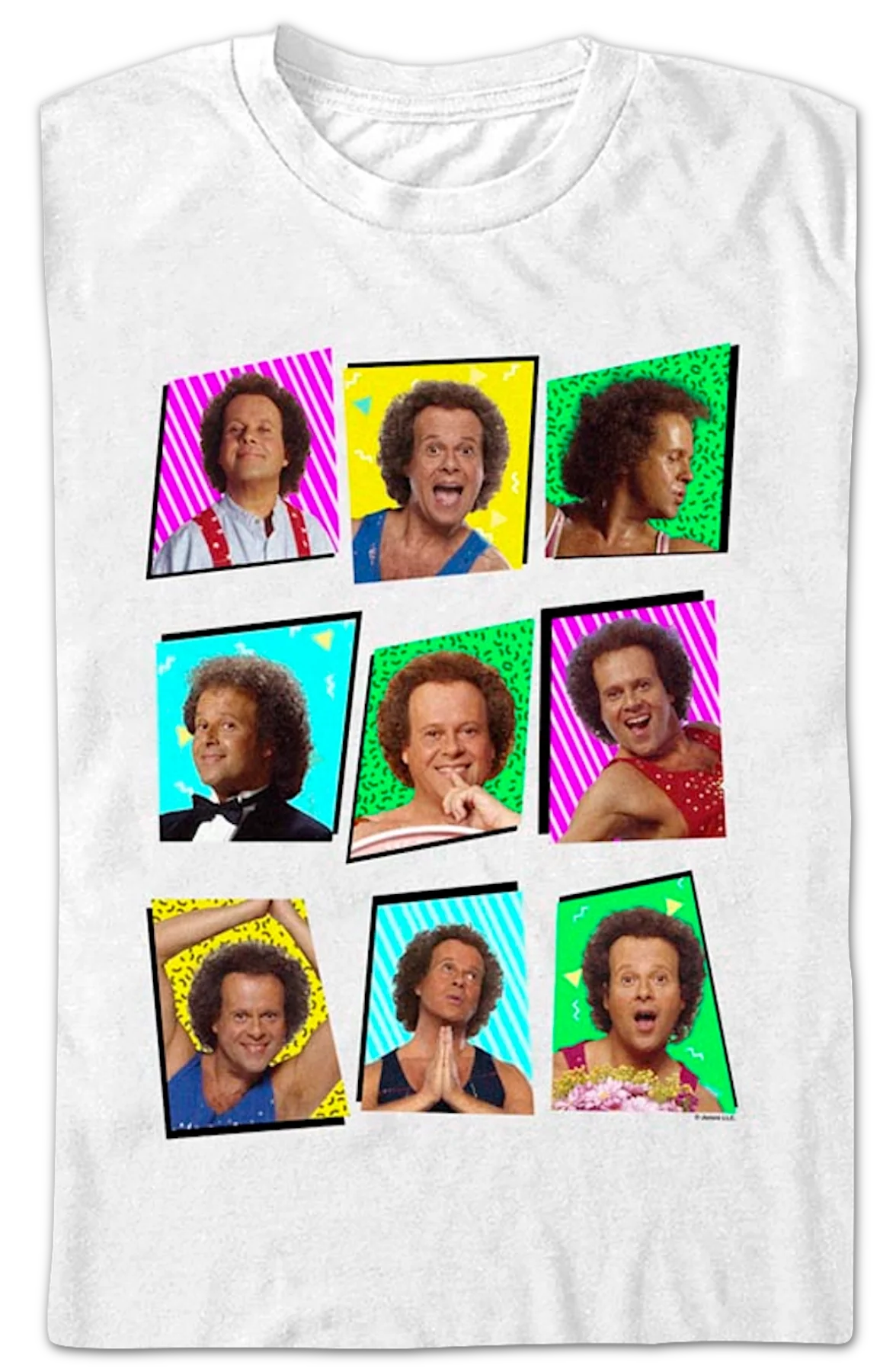 Retro Collage Richard Simmons T-Shirt - Image 2