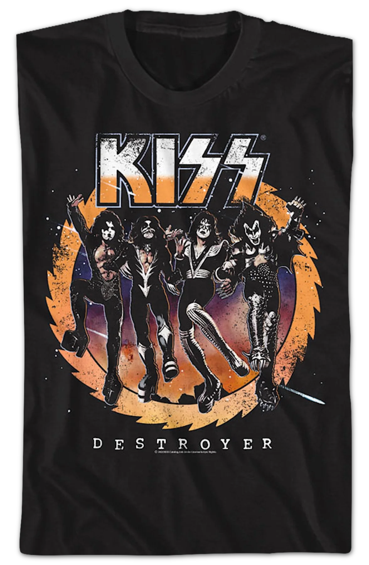 Retro Destroyer KISS T-Shirt - Image 2