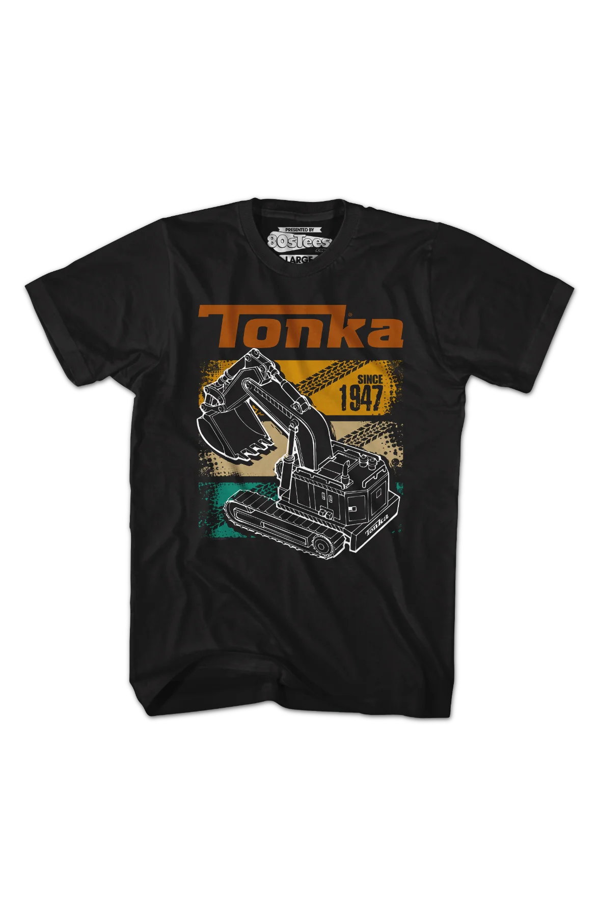 Retro Digger Track Panels Tonka T-Shirt - Image 2