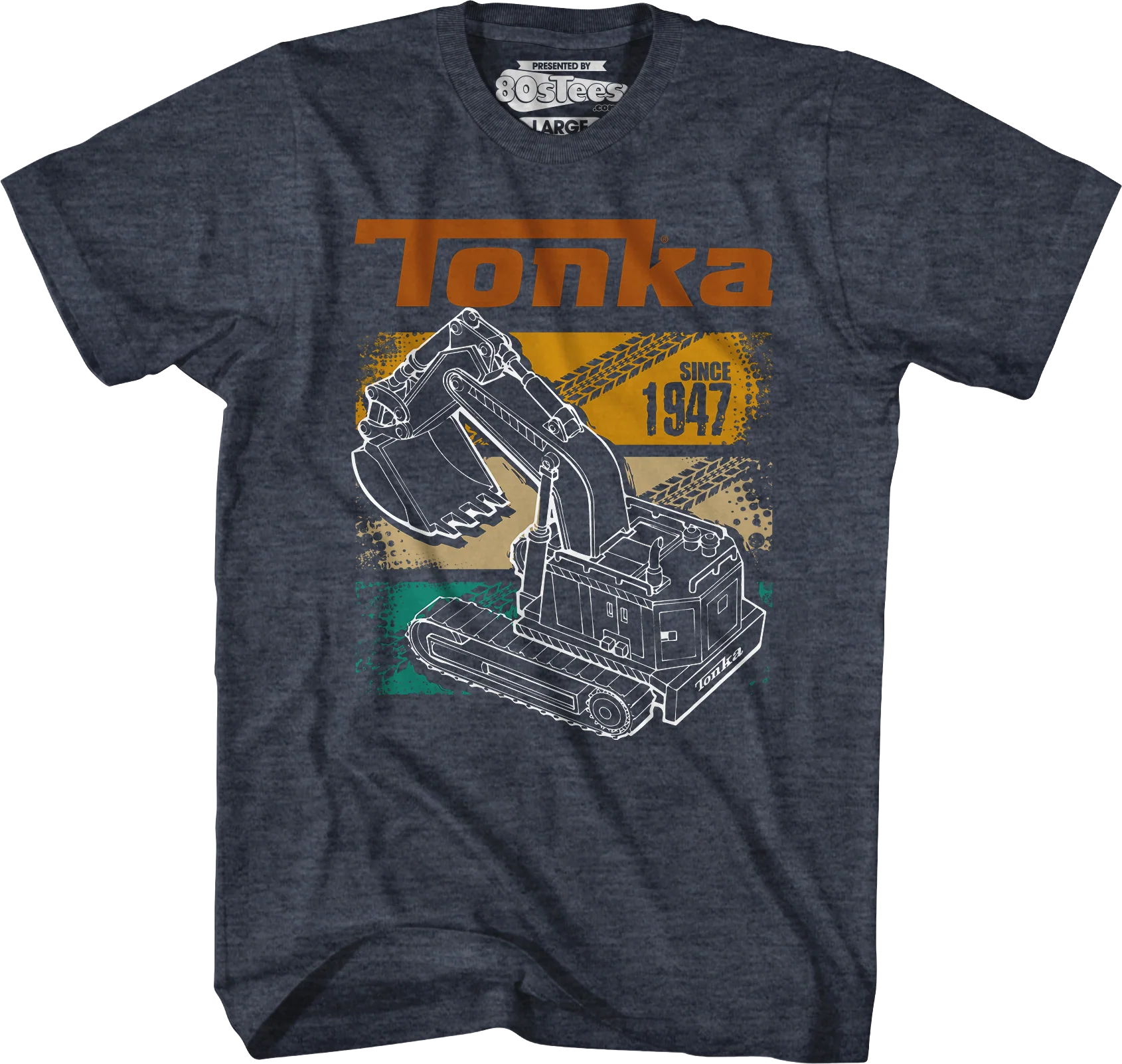Retro Digger Track Panels Tonka T-Shirt - Image 3