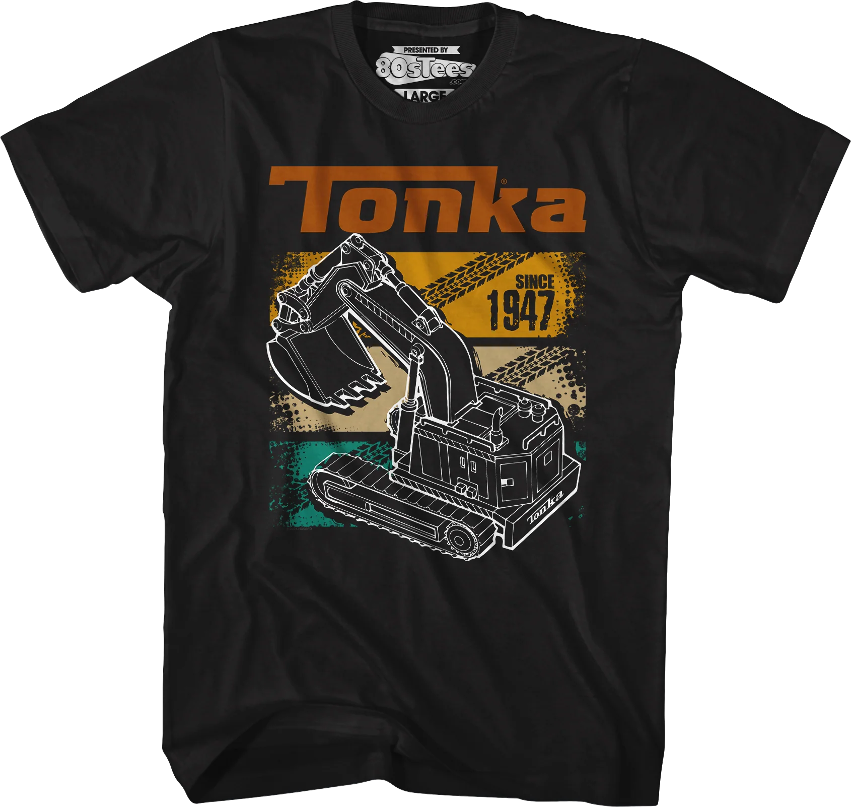 Retro Digger Track Panels Tonka T-Shirt - Image 4