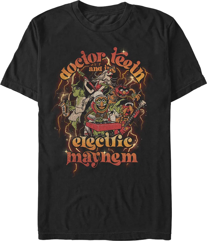 Retro Doctor Teeth And The Electric Mayhem Muppets T-Shirt