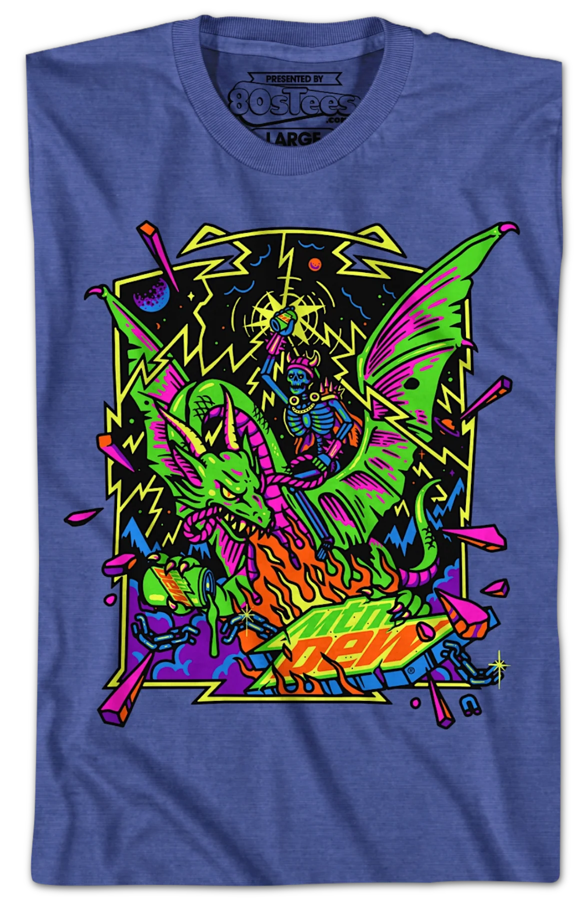 Retro Dragon Mountain Dew T-Shirt - Image 2