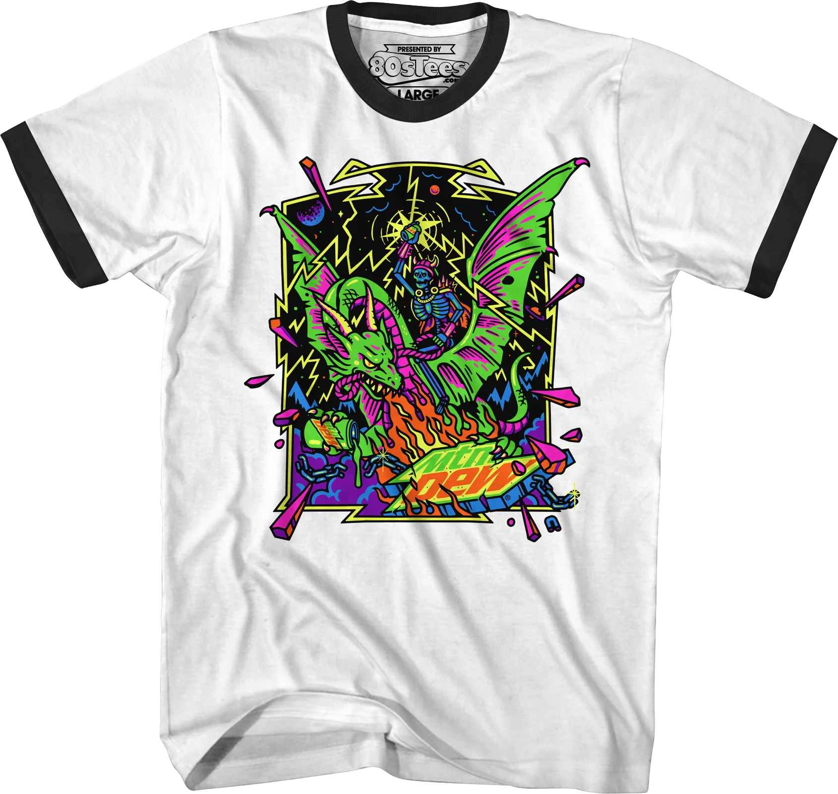 Retro Dragon Mountain Dew T-Shirt - Image 5