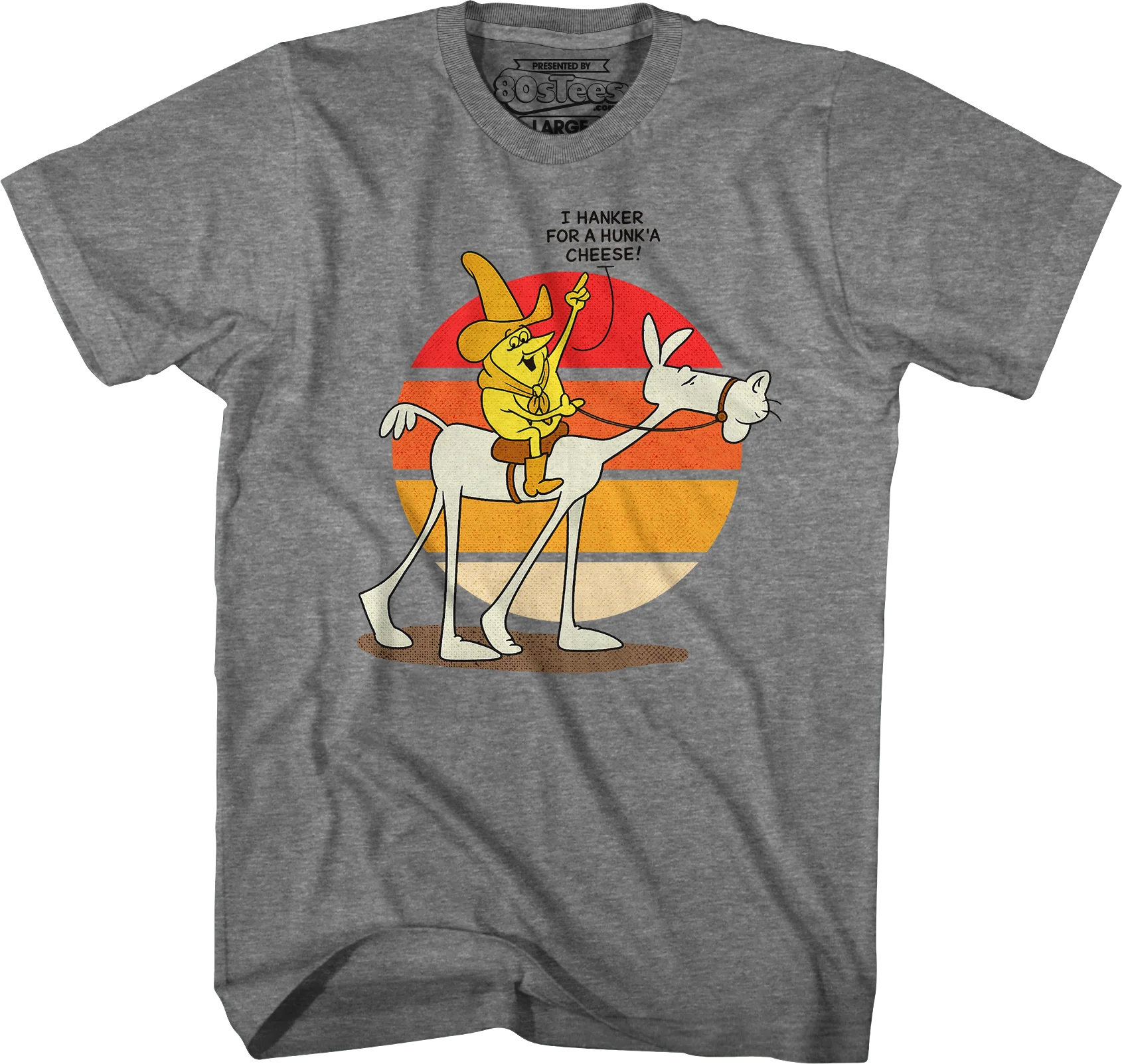 Retro Hanker For A Hunk'A Cheese Time For Timer T-Shirt