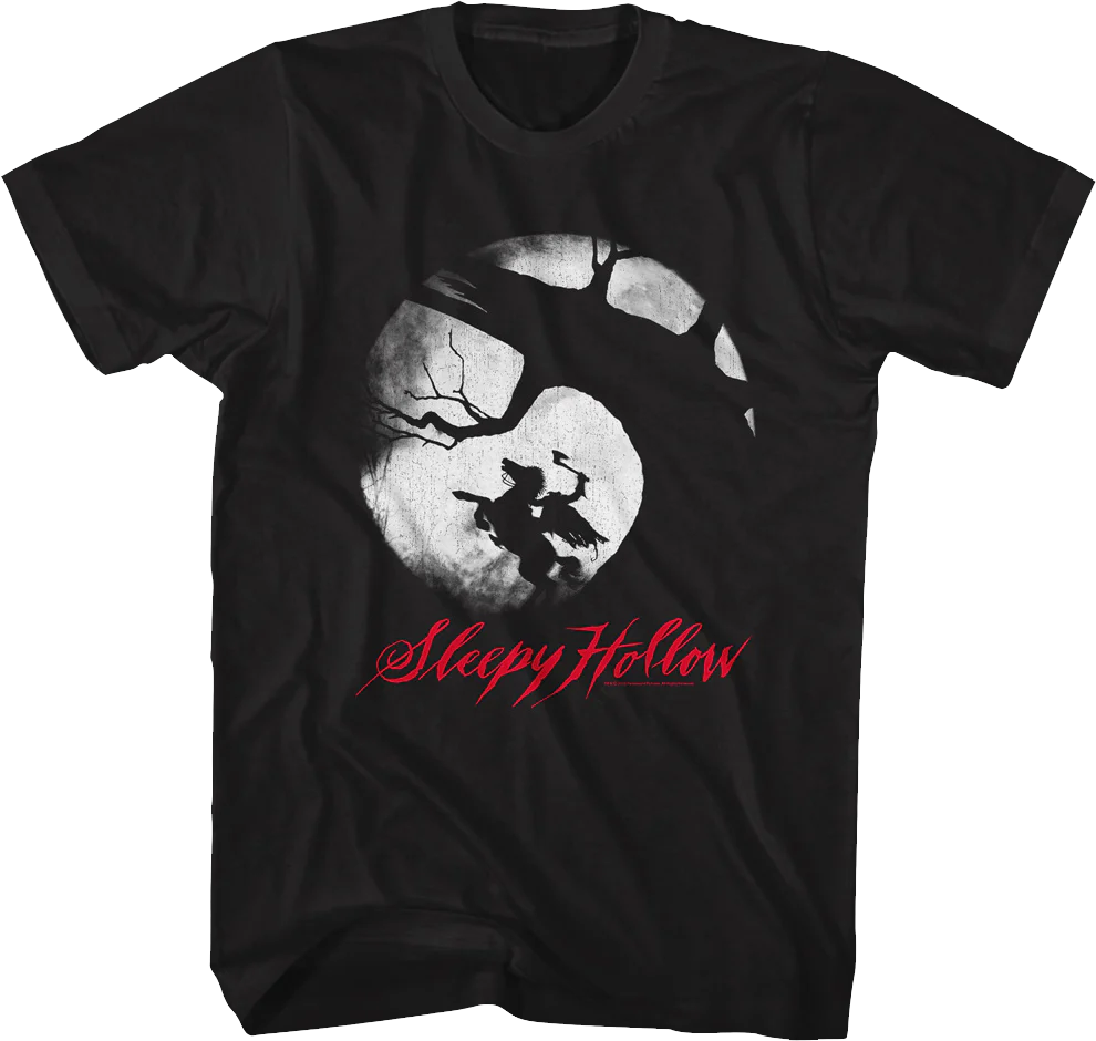 Retro Headless Horseman Silhouette Sleepy Hollow T-Shirt