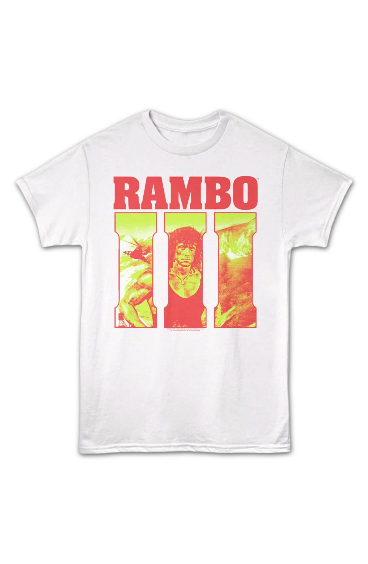 Retro Logo Rambo III T-Shirt - Image 2