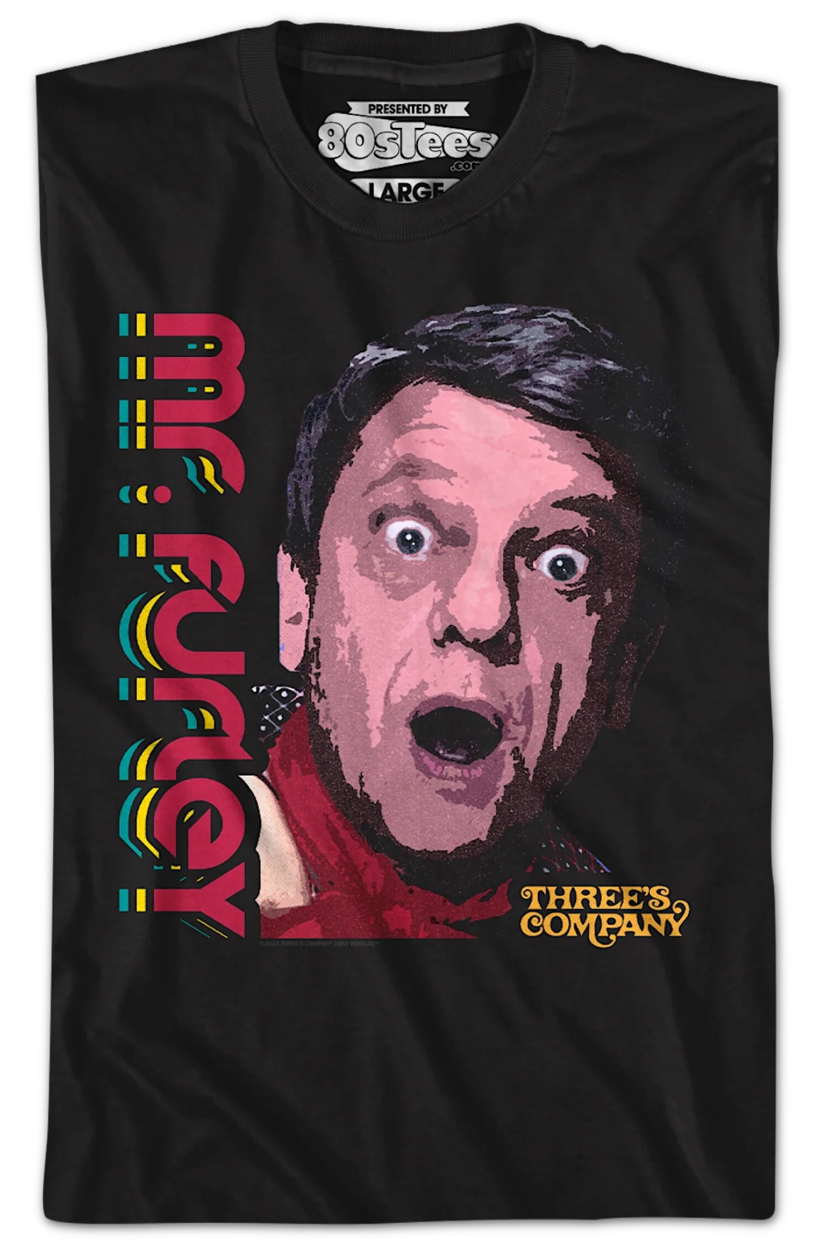 Retro Mr. Furley Three's Company T-Shirt - Image 2