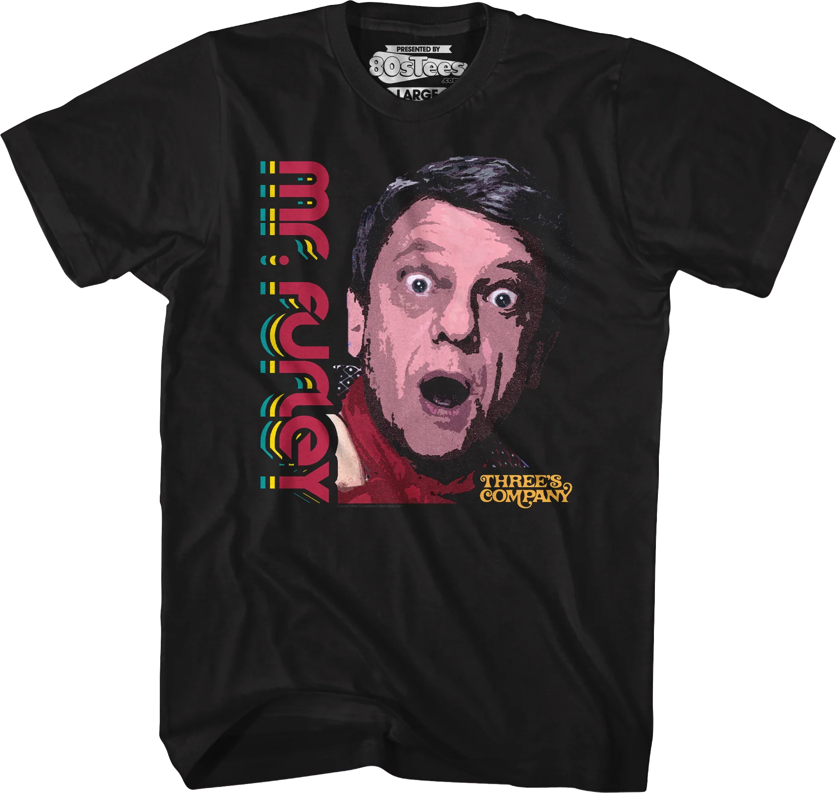 Retro Mr. Furley Three's Company T-Shirt - Image 4