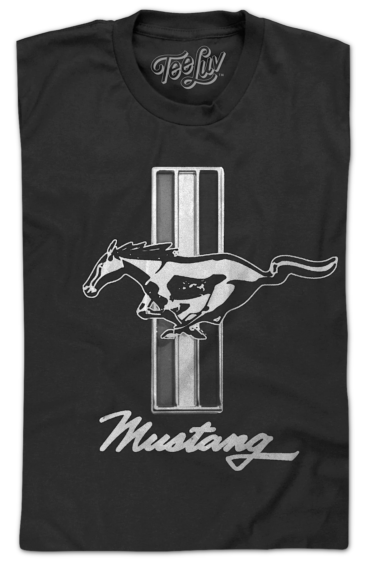 Retro Mustang Logo Ford T-Shirt - Image 2