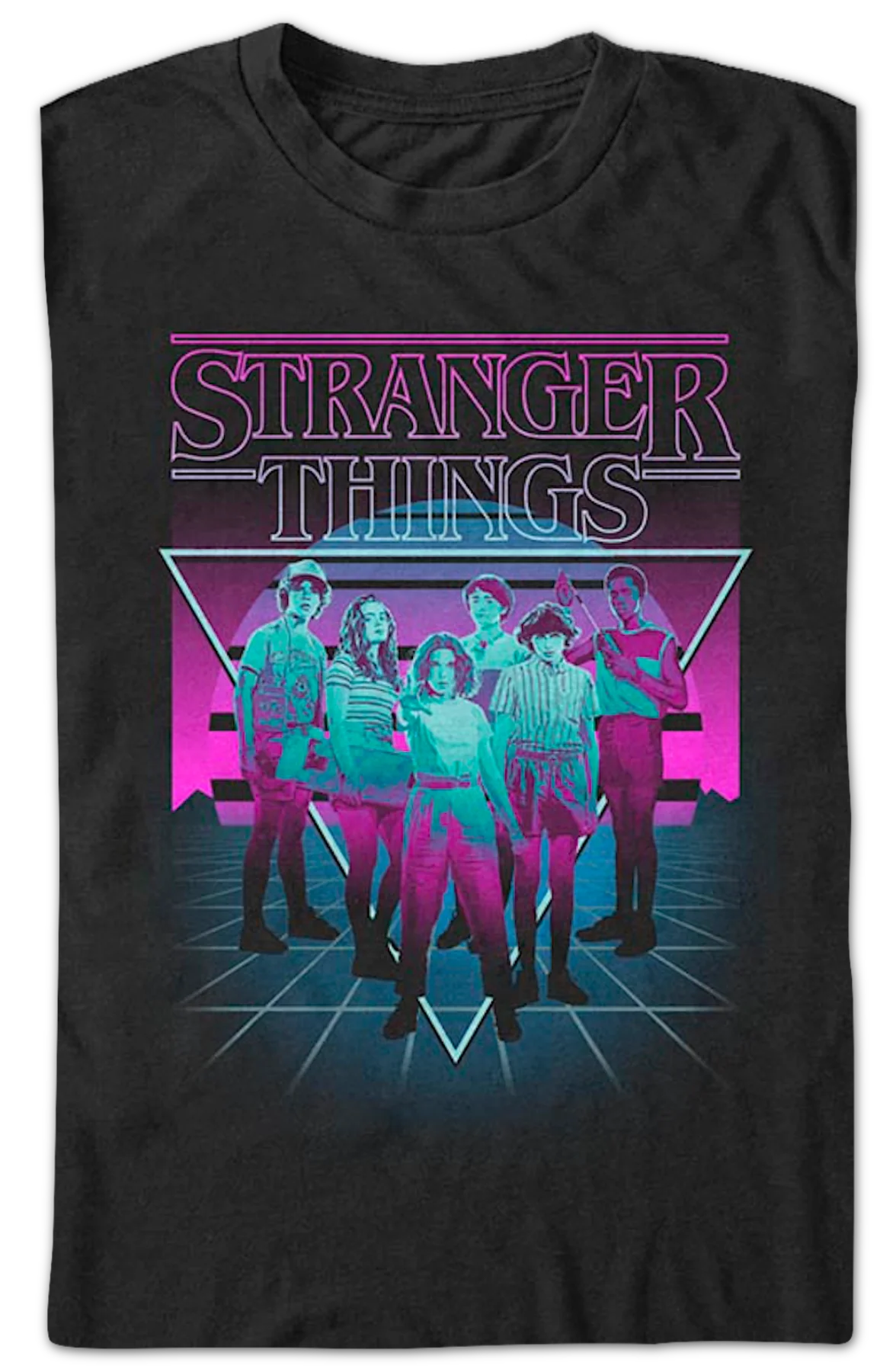 Retro Neon Stranger Things T-Shirt - Image 2