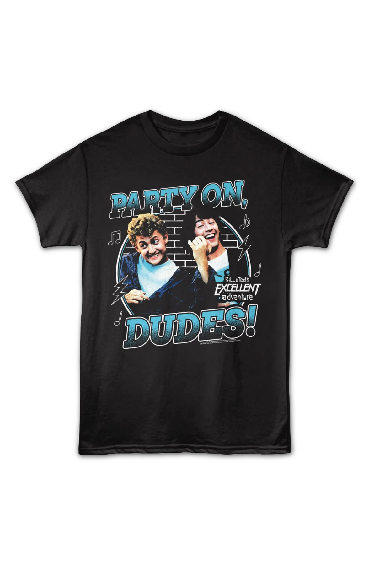 Retro Party On Dudes Bill & Ted's Excellent Adventure T-Shirt - Image 2