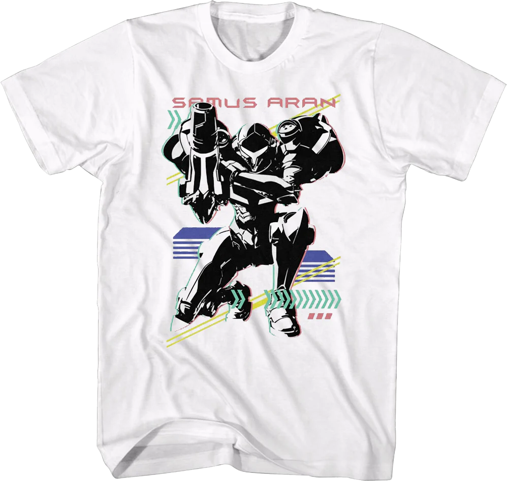 Retro Samus Aran Nintendo T-Shirt