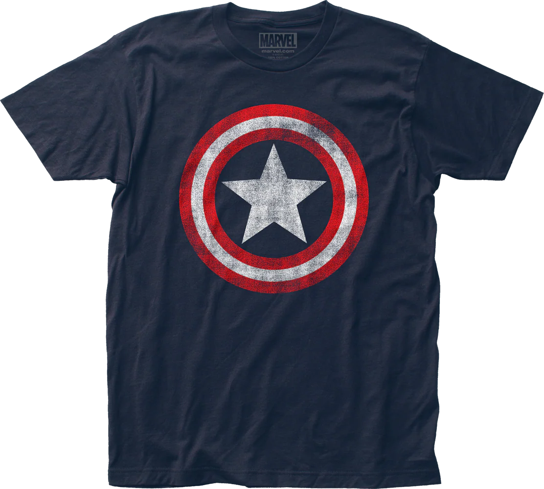 Retro Shield Captain America T-Shirt