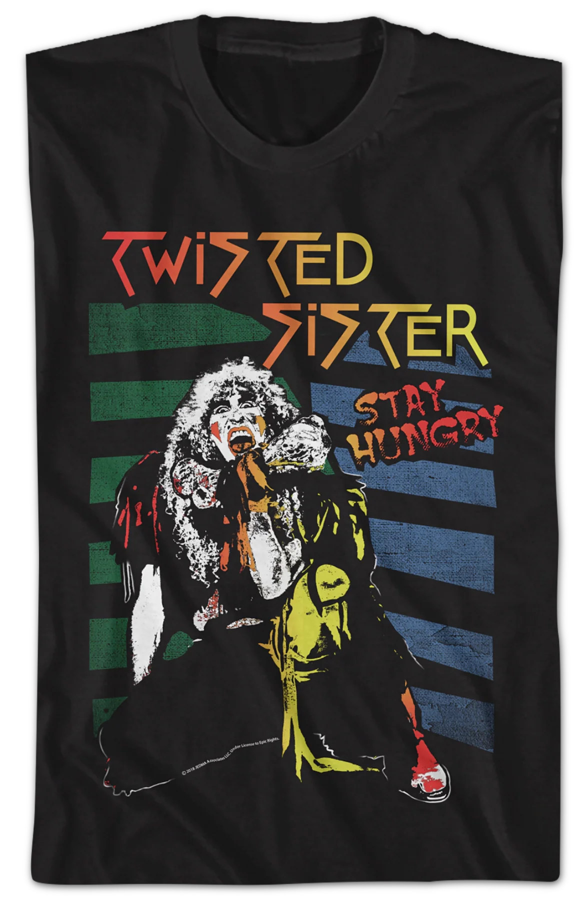 Retro Stay Hungry Twisted Sister T-Shirt - Image 2