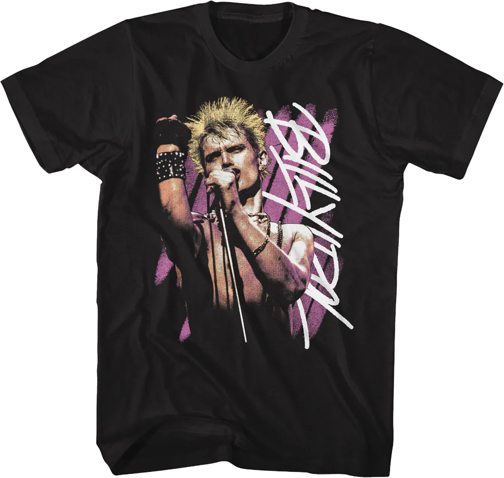 Retro Stripes Billy Idol T-Shirt