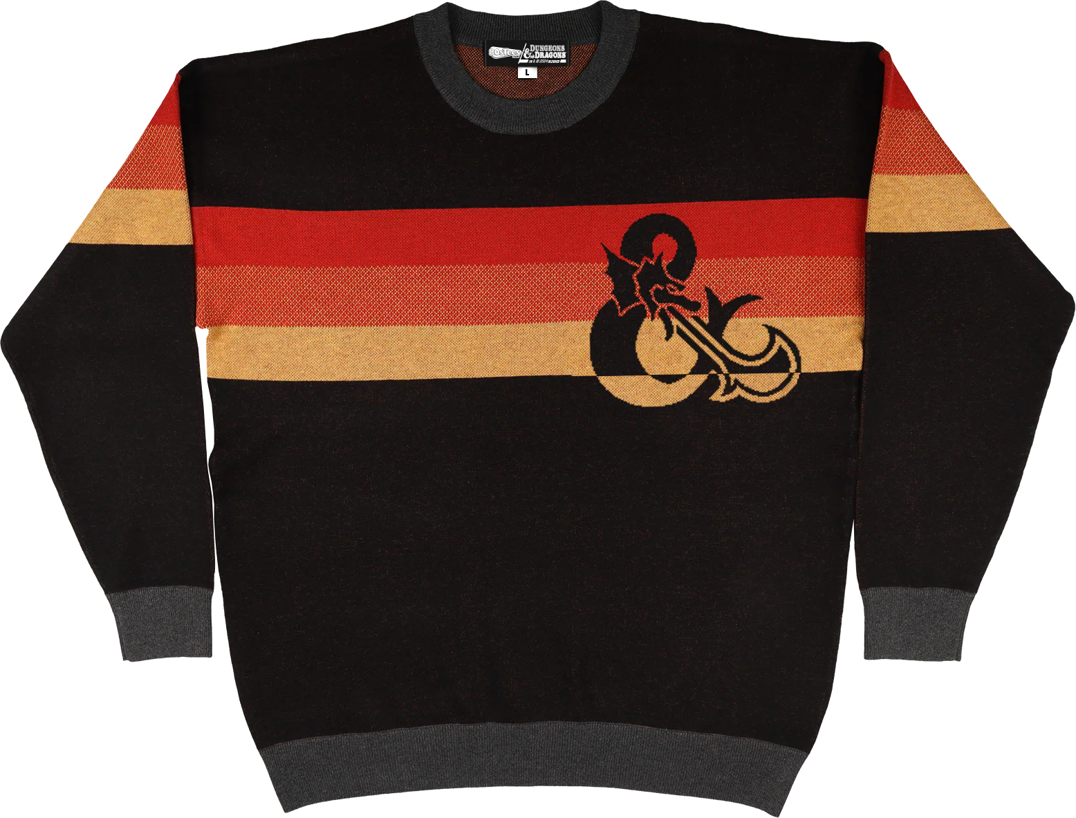 Retro Stripes Dungeons & Dragons Knitted Sweater
