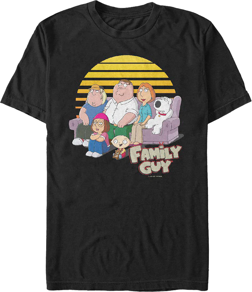 Retro Sunset Family Guy T-Shirt