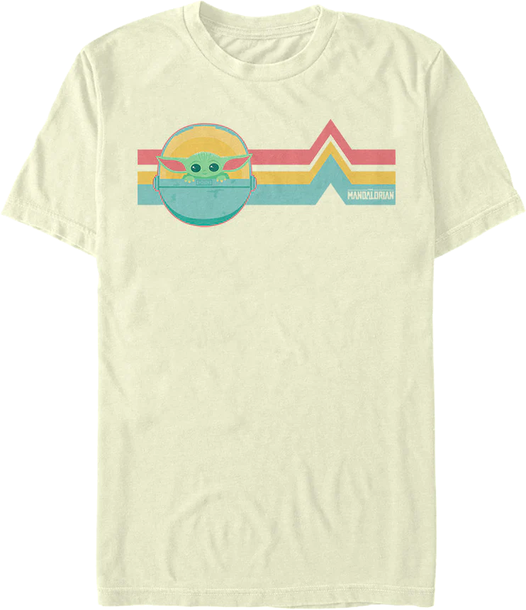 Retro The Child Star Wars The Mandalorian T-Shirt