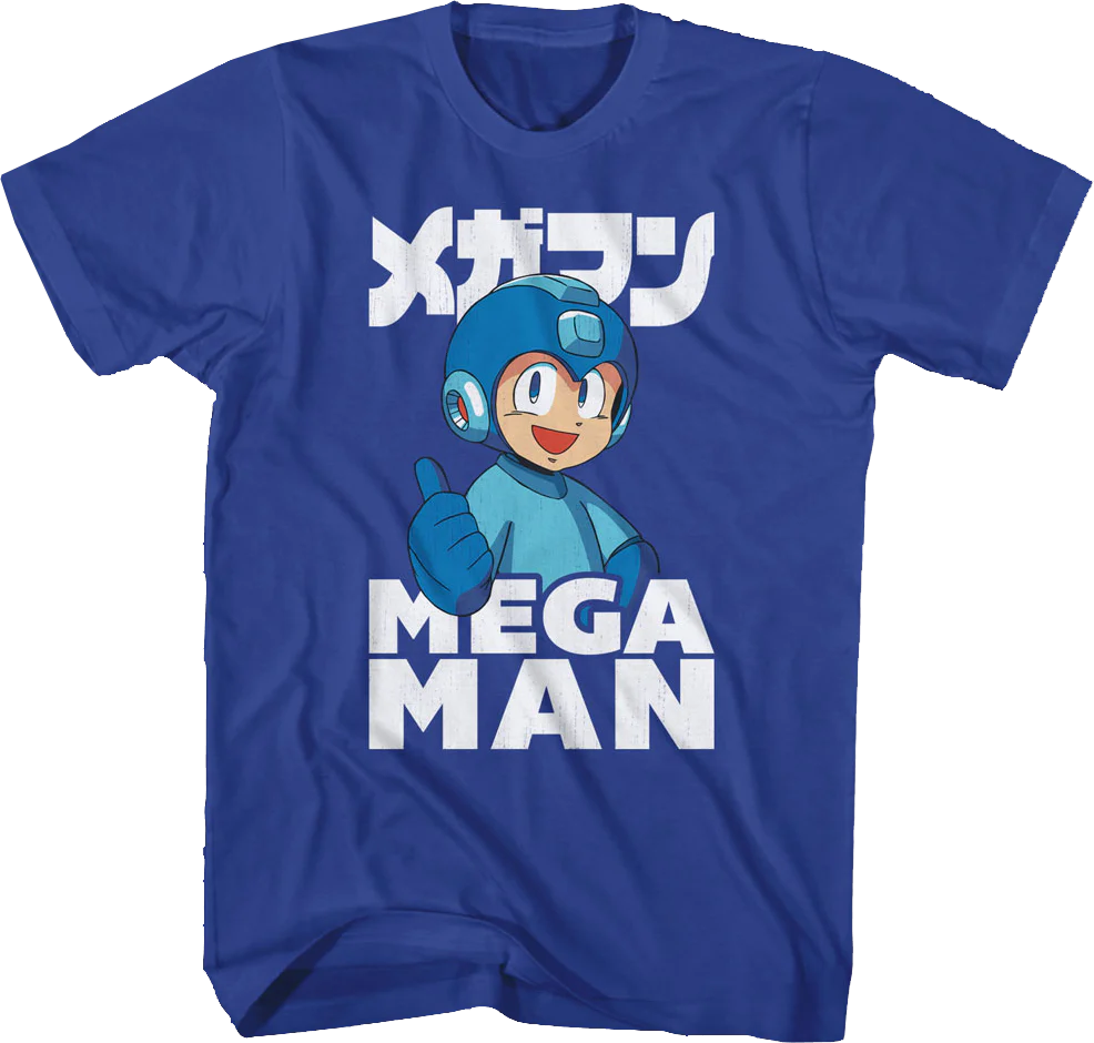 Retro Thumbs Up Mega Man T-Shirt