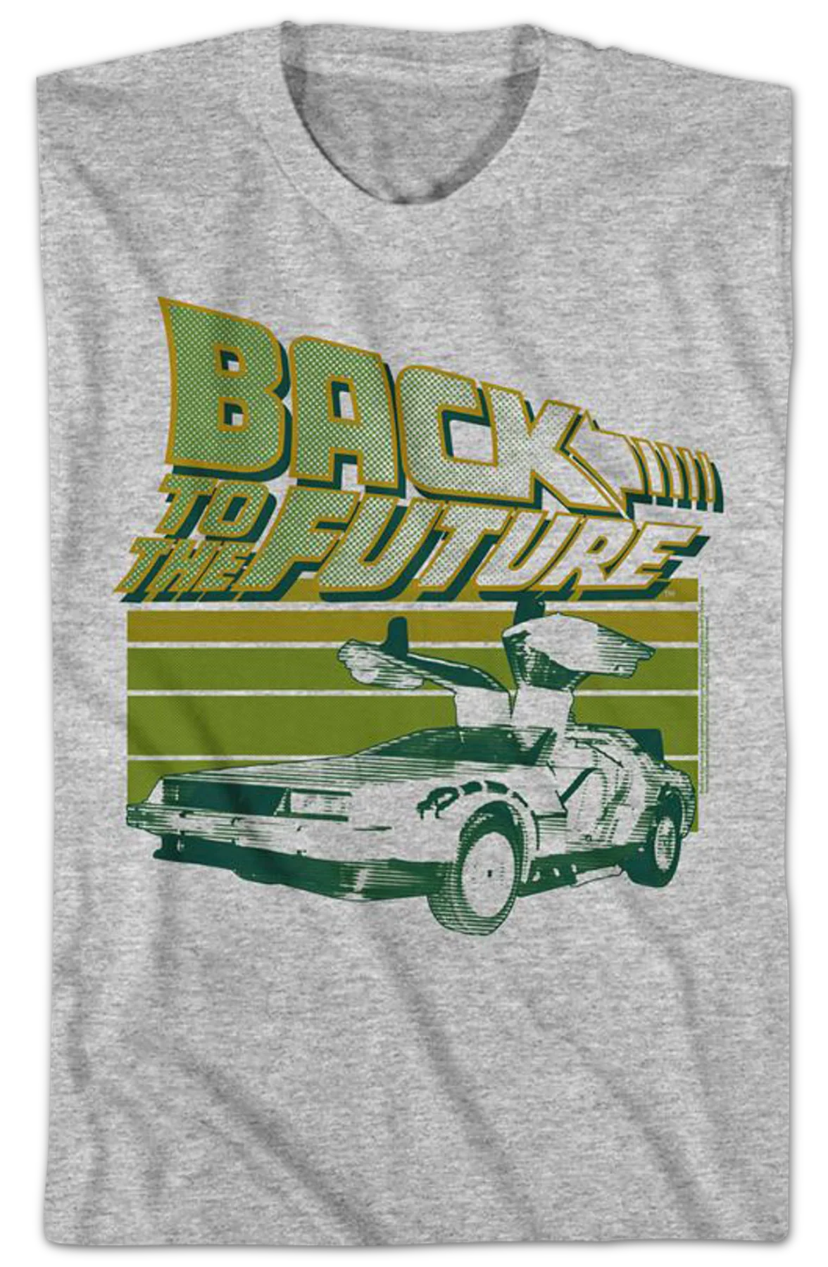 Retro Time Traveling DeLorean Back To The Future T-Shirt - Image 2